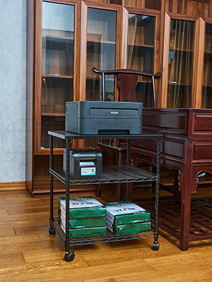 辦公室書房打印機傳真機架可移動文件架