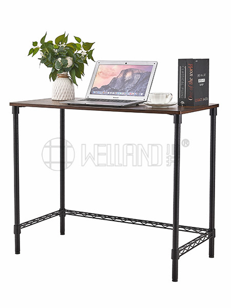 簡易鋼木電腦桌